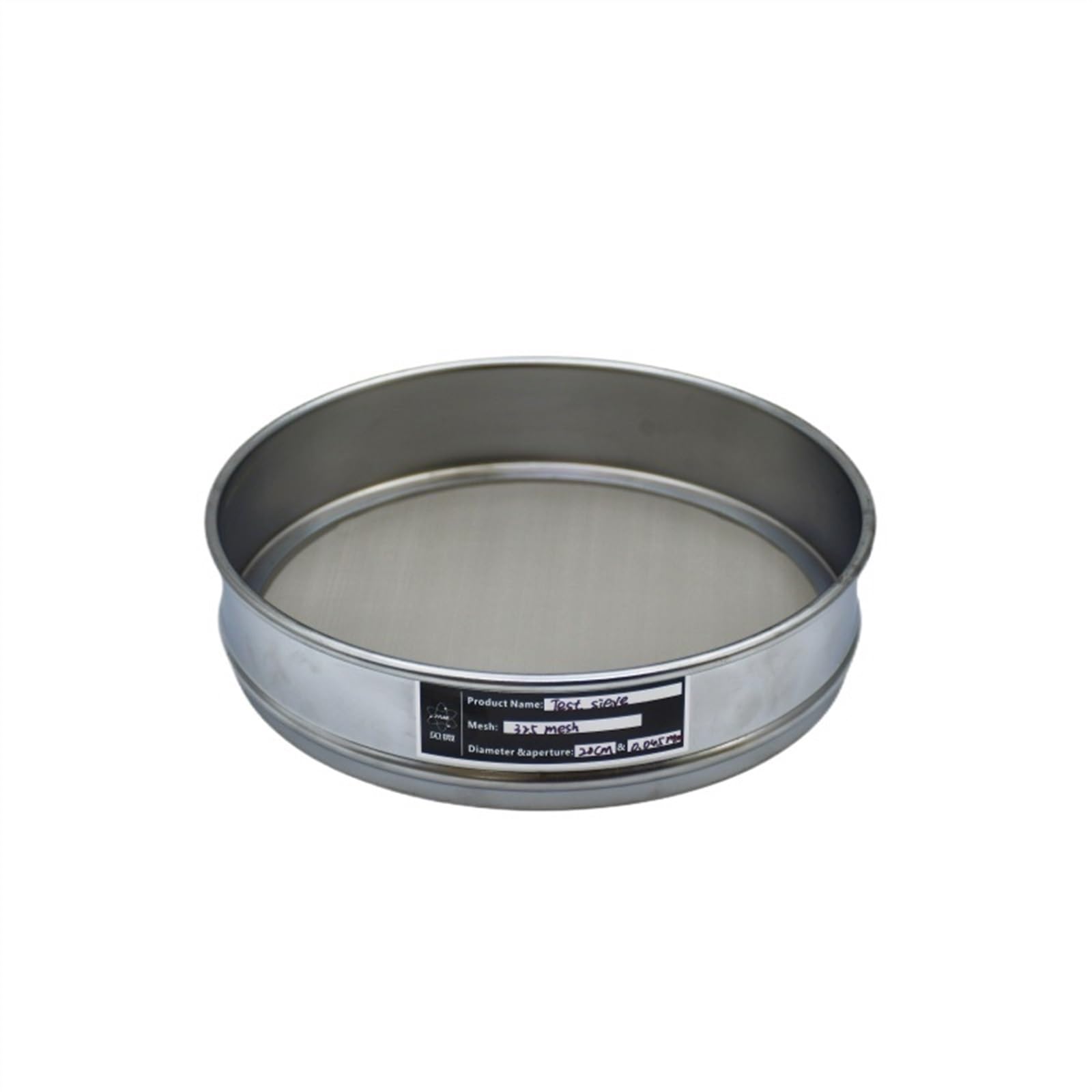 Equipo de Laboratorio Tamiz de análisis, inspección de muestreo, tamiz de Prueba de Laboratorio estándar, Malla de Filtro Sus 304, Marco de Cromado, diámetro 20cm, Malla 325/0,045mm