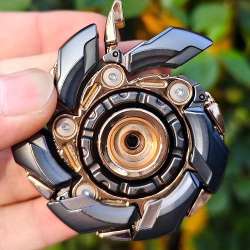 Image of T-Conceal EDC Fidget Sliders Open Armor Spinning TopFidget Toys Stress Relief for Adults Magnetic Metal (Gray Gold)