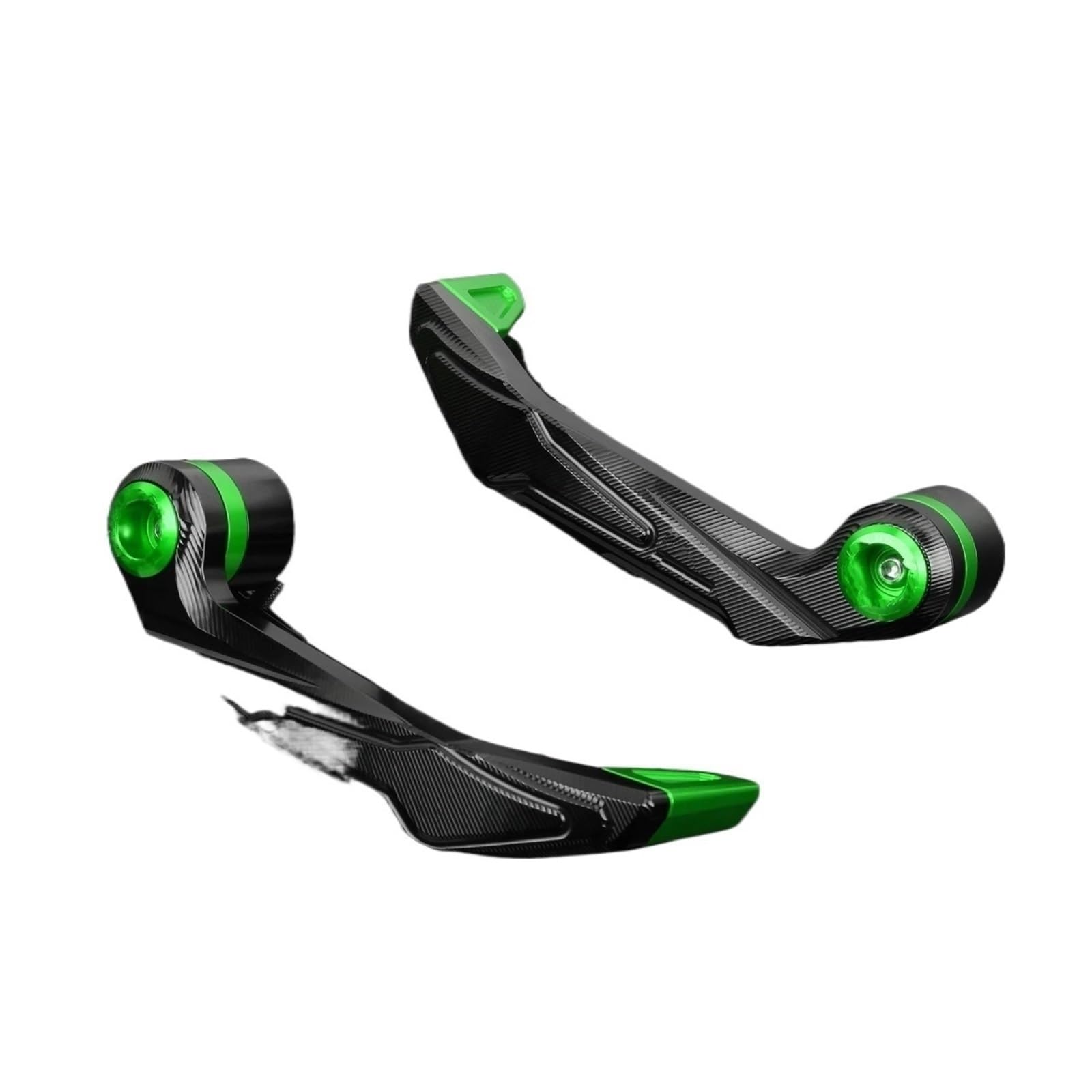 Reokip Green Motorcycle Thick Aluminum Grips Guard Brake Clutch Levers Guard For Z125 Z250 Z250sl Z300 Z400 Z650 Z750 Z800 (Green)
