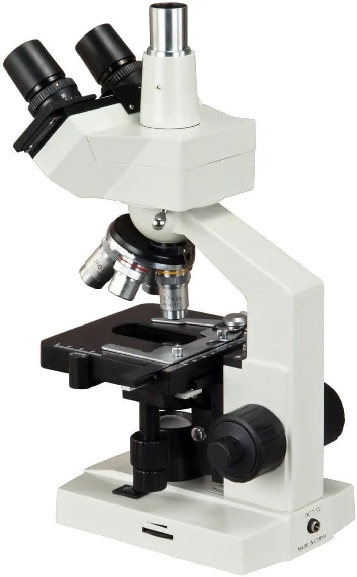 OMAX 40X-1600X Trinocular Biological Compound Microscope with Replaceable LED Light