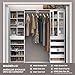ClosetMaid Modular Storage Unit with 4 Drawers, Wood Closet Organizer, Stacking, Full Backer, Storage, Decorative Trim, White