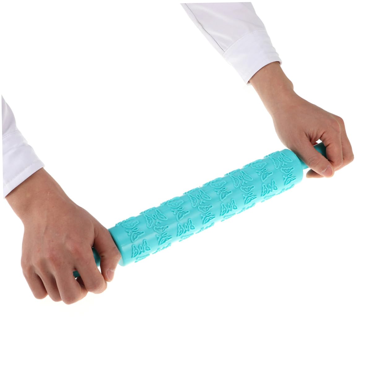 Multifunktionales Nudelholz mit Muster 8 Stück aus Kunststoff Leicht zu Halten zum Prägen von Fondant und Zuckerpaste für Kreative Backprojekte in Küche