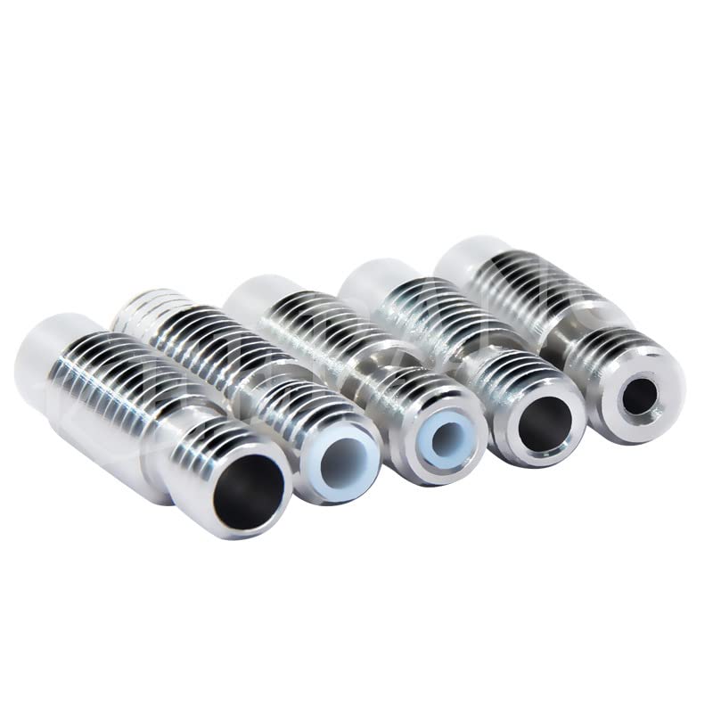 Generic Printer 5Extruder V6 Nozzle Throat Heat Break end 1.75/3.0mm Filament With PTFE All-Metal Feed Tube Pipes 3D Printer Part