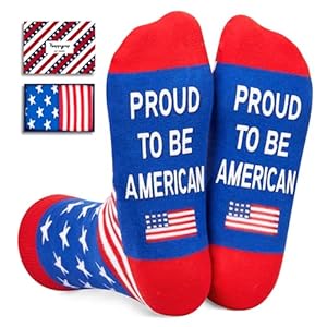 HAPPYPOP American Flag Gifts For Men Women – Patriots Gifts American Gifts Republican Gifts, America Flag Socks Patriots Socks USA Socks Patriotic Socks
