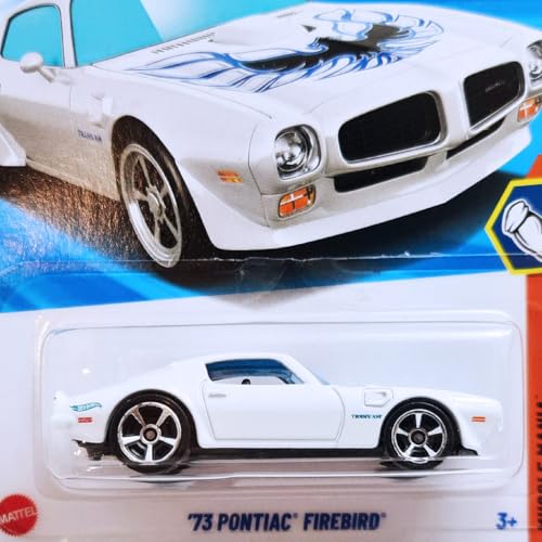 Image of Hot Wheels 73 Pontiac Firebird Muscle Mania for Ages 3 Years and Up 230 /250 (White)