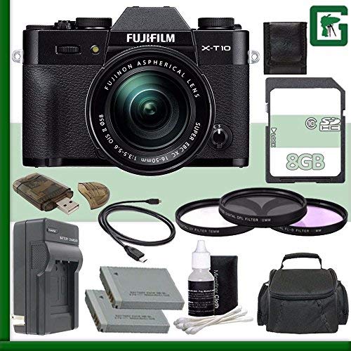 Buy STW Fujifilm XT10 Mirrorless Digital Camera 1650mm Lens (Black