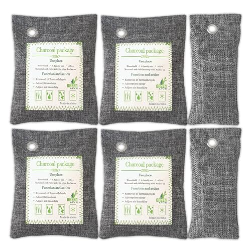 Activated Charcoal Odor Absorber (Large + Small Packs)
