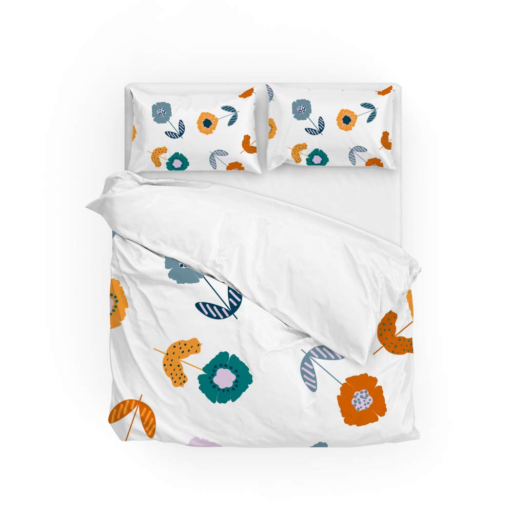 Housse de couette fleurs colorées pour créer un style cocon à la maison