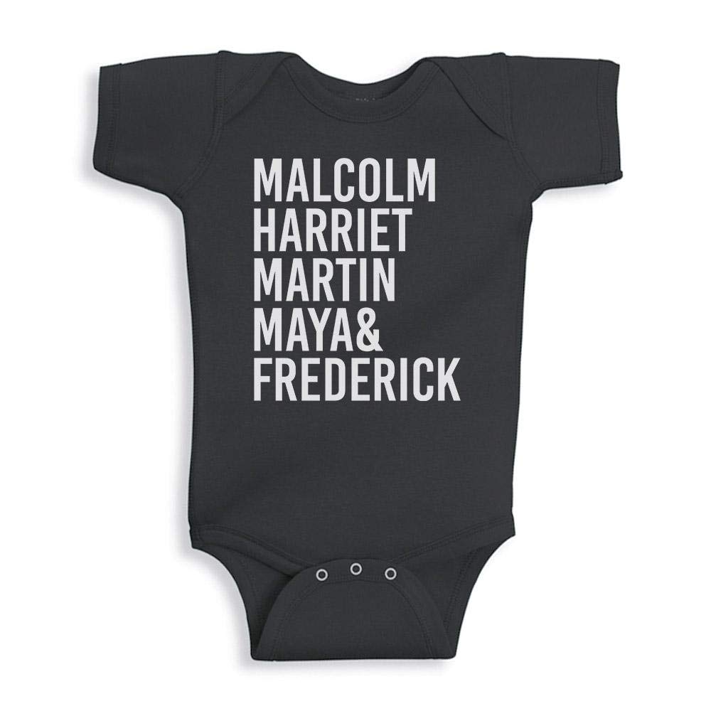 TATY Kids Black History Names List Baby Infant One Piece Bodysuit 6 Months Black
