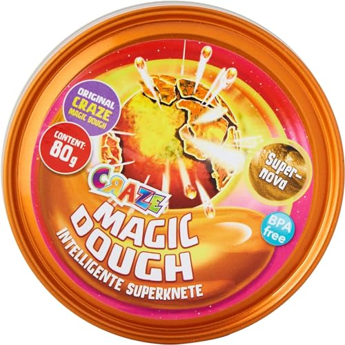 CRAZE MAGIC DOUGH GALAXY arcilla para modelar 70g Plastilina inteligente con efectos especiales Plastilina 6 colores coleccionables Entrega aleatoria Manualidades niños 4 años 17098