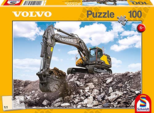 Schmidt Spiele Puzzle Volvo EC380E, Puzzle da 100