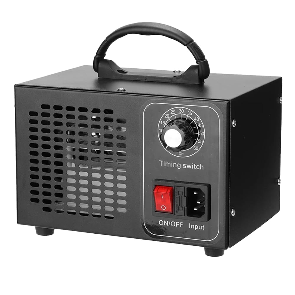 Generator ozonu 60000 mg/h, przenośny oczyszczacz powietrza O3, urządzenie ozonowe z timerem, eliminuje zapachy i usuwa zapachy, do pokoju, biura, garażu, samochodu, dymu i zwierząt domowych