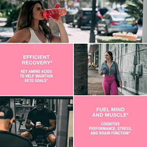 Honey Badger Pre Workout Powder & Bcaa Amino Acids Powder Bundle | Beta Alanine, Caffeine & Vitamin C + Electrolytes | Vegan Keto Sugar Free & Paleo For Men & Women | 30 Servings (Pink Lemonade) #TOP4