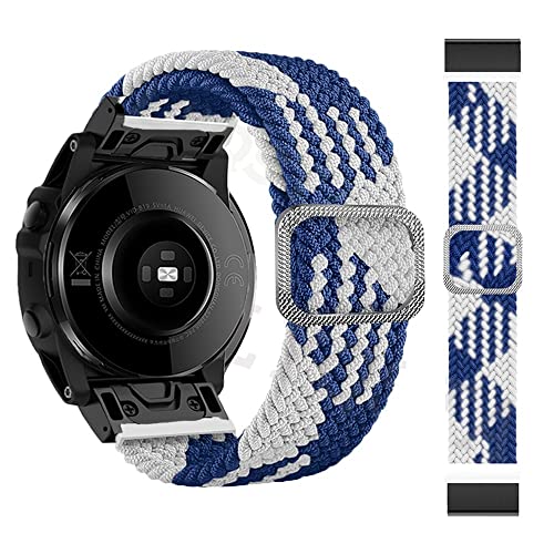 Bracelet de Montre Garmin Fenix 7X 6X 5X Tressé Solo Boucle Nylon 22 26mm