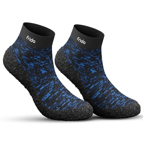 Image of Frido Barefoot Sock Shoe Classic | Lightweight Barefoot Shoes for Men & Women | Snug Fit & Anti-Slip Grip | Wide Toe Box for Bunions | 3mm Flat Sole | for Training & Daily Use | Pack of 1