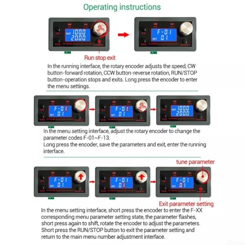 Controlador de velocidad Feegow SMC02 para motor paso a paso industrial con RS232 4