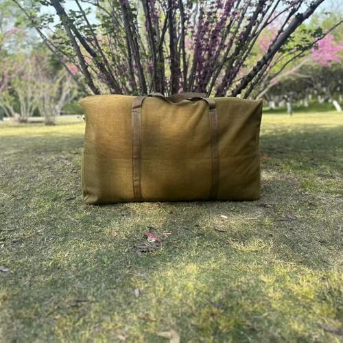 Canvas Extra Large Wear-Resistant and Thickened Travel Bag Foldable Duffle Bag for Space Saving Moving Storage3