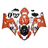 OWCAS Motorcycle Injection Mold ABS Fairings Kit for 2004 2005 Suzuki GSXR 600 GSXR 750 Bodywork New Aftermarket Fairings Kit Orange