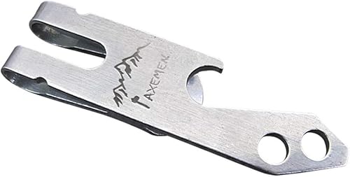 Miniatura 5 de DOITOOL Abridor de botellas, herramienta de camping multifunción de acero inoxidable, abrebotellas, cinturón de cintura, llavero, clip de dinero,