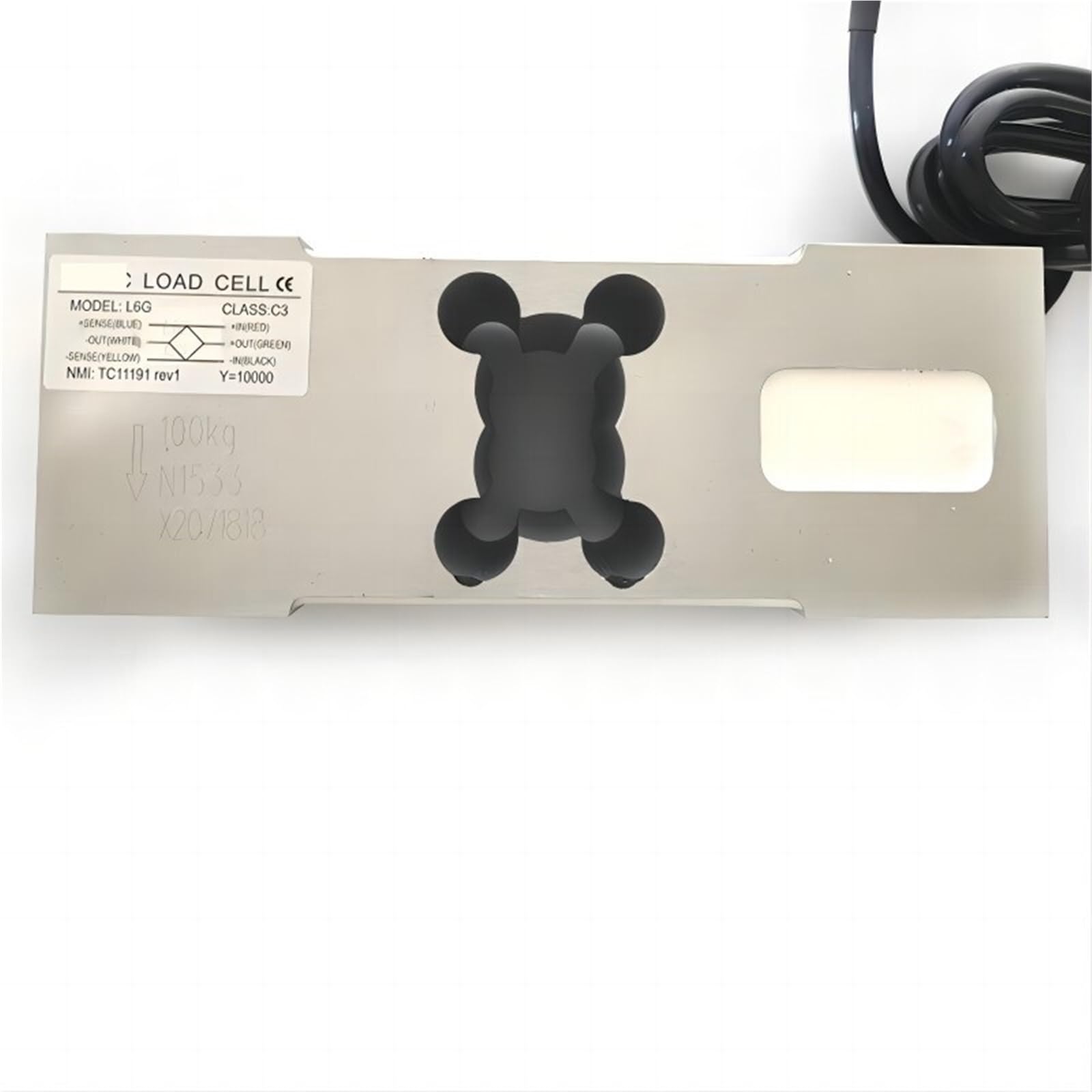 Transductor de peso con Sensor fuerza/pesaje celda carga L6G-C3 for báscula plataforma alta precisión, embalaje electrónico, 1 Uds(300KG)