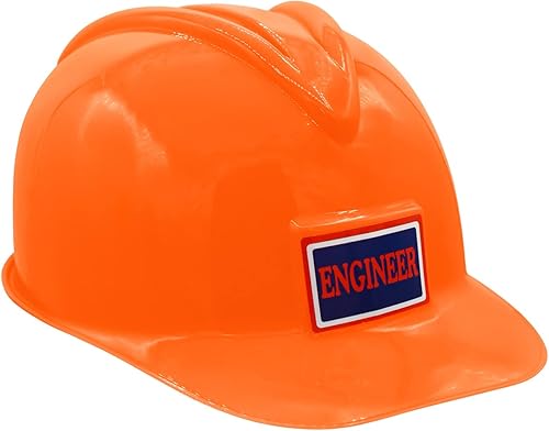Casco de construcción de plástico para adultos, sombrero duro de ingeniero, accesorio de disfraz de trabajador de carretera de constructor,