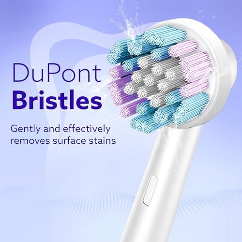 Image of AGARO Cosmic Oscillating Electric Toothbrush Refill Heads, Soft Bristles for Cleaning, Pack of 4 Brush Heads for Daily Oral Care,Compatible with AGARO Cosmic Plus & Cosmic Ultra Oscillating Toothbrush