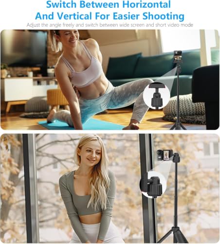 Image of ELFOG Magnetic Quick Release Extension Rod Selfie Stick Tripod Compatible with DJI Osmo Action Cameras, 40cm Extendable Monopod with Tripod Stand