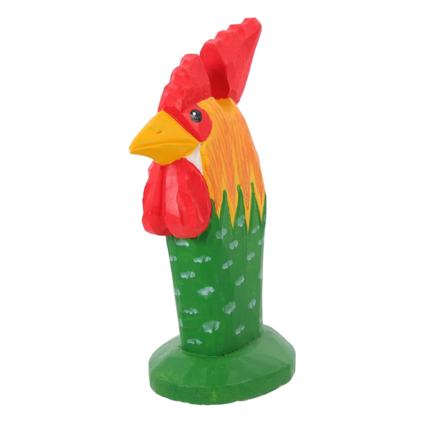 Nassmosse Red, Yellow, Green Animal Glasses Holder, Cute Wooden Rooster Eyeglass Stand, Decorative Sunglasses Display Stand For Nightstand Home Office Desk