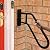Outdoor handrail Wall Mount, Garage Railing with Matte Black Finished, Grab Bars for Garage, Porch, Garden 1 to 3 Steps Stairs(Dia 1" Iron Pipe, 28.7"Length)