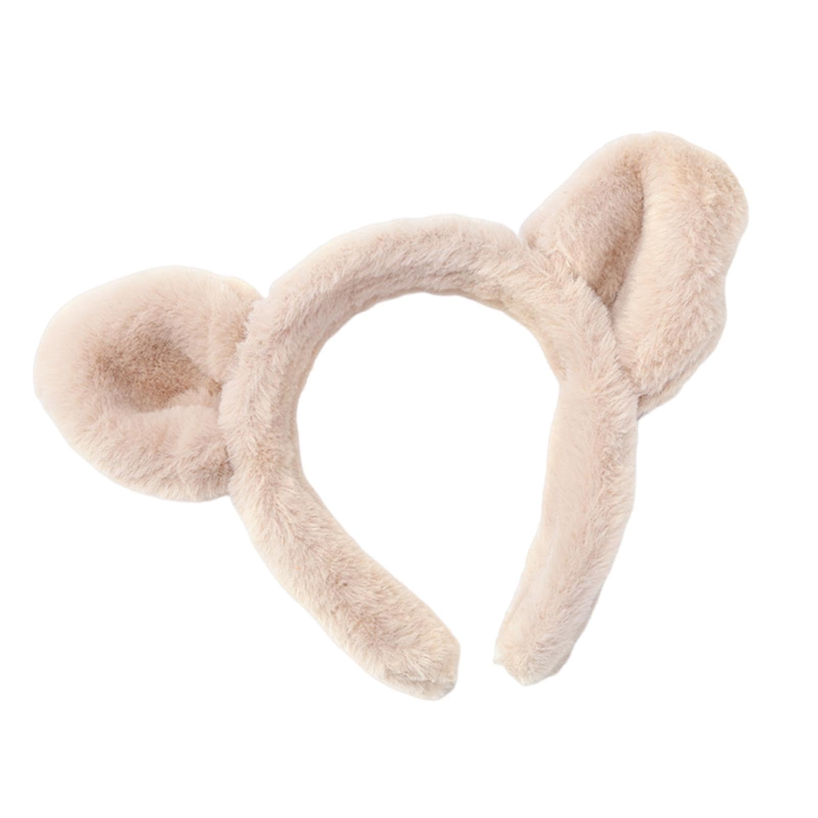 Plüsch-Bär Stirnband Mit Ohren – Niedliches Kopfband Für Make-up, Spa & Party, Weich & Bequem