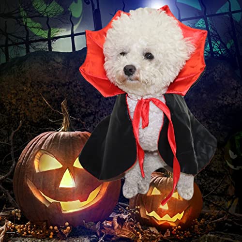 Dog Cape Costume Halloween Dog Costume Dog Vampire Devil Costume Dog Halloween Cloak Cape Halloween Costumes For Cats Small Medium Dogs #TOP8