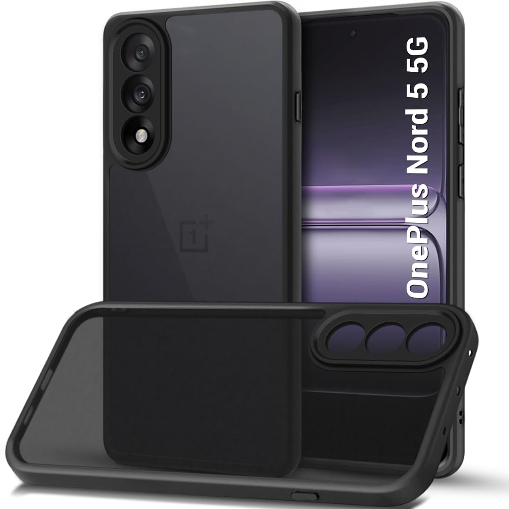 TheGiftKart Hybrid Shockproof Back Cover Case for Motorola Moto Signature 5G | Camera Protection Module | Hard Back Case Cover for Moto Signature (PC & TPU, Translucent Smoke Matte Back, Black Sides) — Amazon image 19