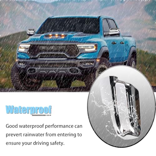 AUCERAMIC Chrome Plated Mirror Covers caps Fit for 2019-2024 Ram 1500 by AUCERAMIC - Image 7