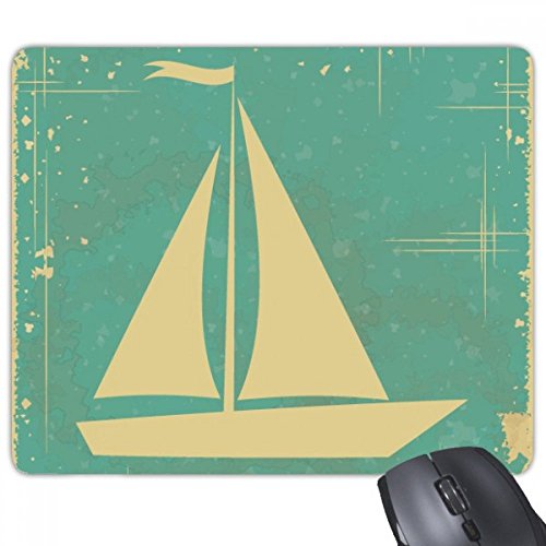Tapis de souris de jeu voilier tapis de bureau antidérapant bleu en caoutchouc
