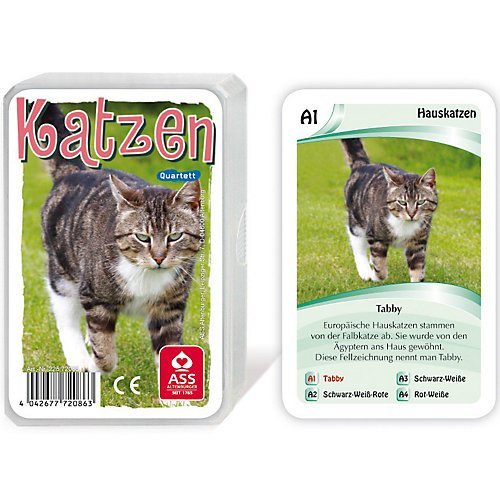 Preisvergleich Produktbild ASS Altenburger Spielkarten Quartett (Katzen 2015)