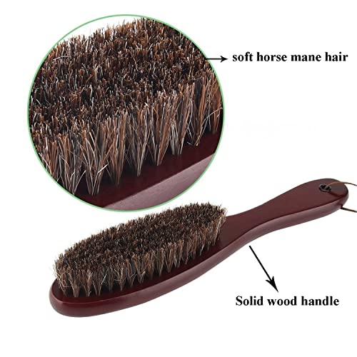 Cokaka Clothes Brush Garment Brush Lint Remover Brush With Genuine Soft Horsehair And Wooden Handle For Coat Men Suits Shoes Jacket Furniture Car Mat And Pet Hair (1-Pack(Walnut Wood)) #TOP2