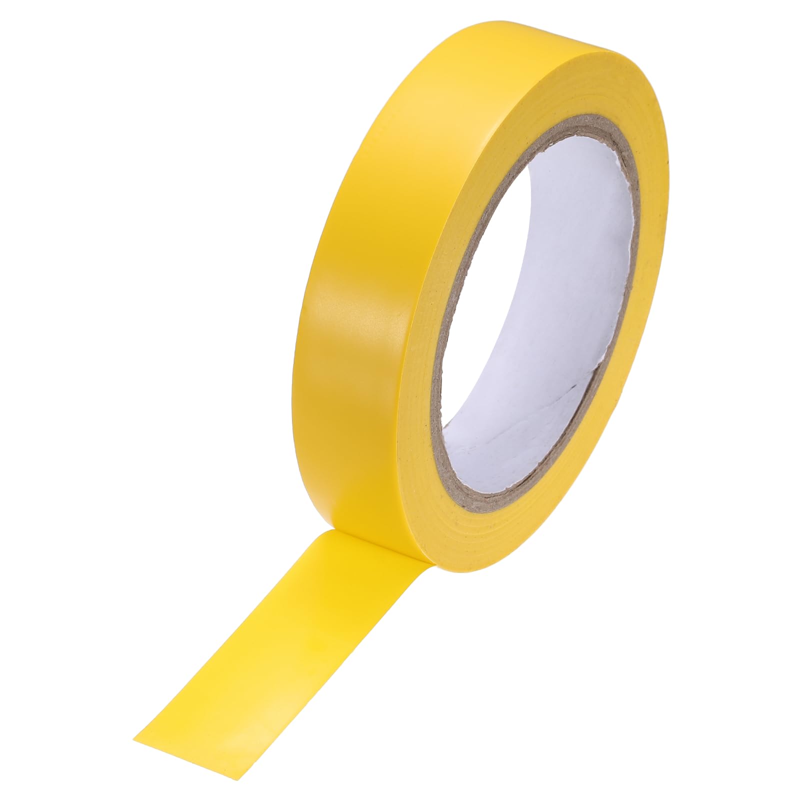 sourcing map Vinyl Floor Tape 25mm x 33m Non-Abrasive Floor Marking Tape Outdoor Playing Field Marking Equipment for Warehouse Gyms Athletics Restaurants, Yellow