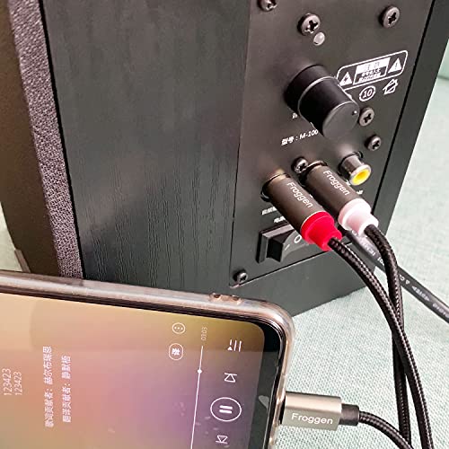 Froggen Usb C To 2 Rca Audio Cable, Rca Cables Type-C To 2 Male Rca To Usb C For I-Pad, Phone, Laptop, Tablet, Galaxy, Pixel, Home Theater, Dvd, Amplifier, Speaker, Car Stereo #TOP3