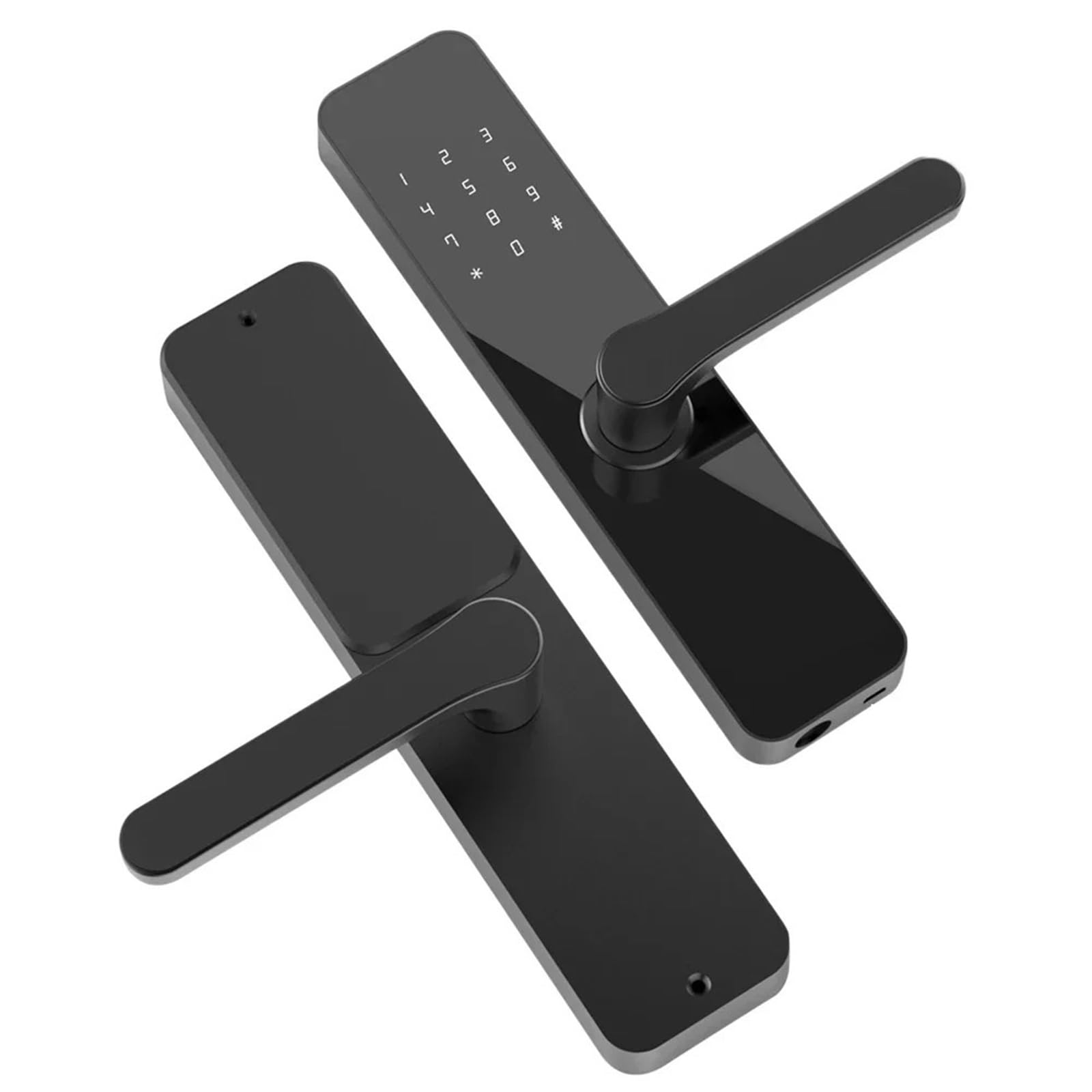 Cerradura Electronica, Cerradura inteligente con Control por aplicación, cerraduras digitales con mango, teclado, cerradura electrónica for casa, alquiler de Hotel, conexión Bluetooth(22X240(5050))