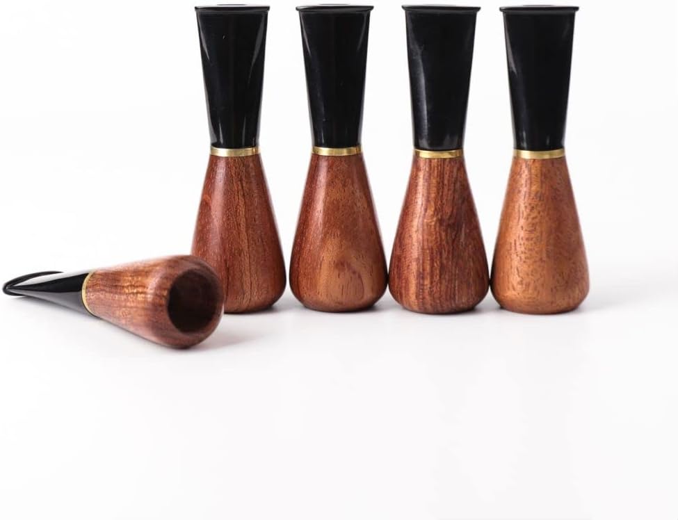 MUXIANG Cigar Mouthpiece Holder 5 Sizes Set for Men and Women Wood Cigar Holder 9mm Paper Filter B Shape BE0152-305G