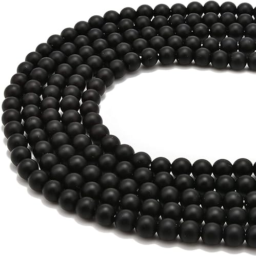 Miniatura 8 de PLTbeads 0.079in agujero grande negro ónix liso redondo 0.394in cristal energía energía energía energía energía energía energía energía perlas