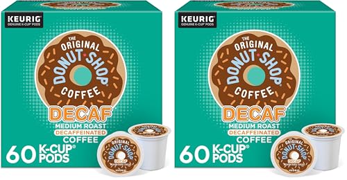 Image of The Original Donut Shop Decaf Keurig Single-Serve K-Cup Pods, Medium Roast Coffee, 60 Count (Pack of 12)