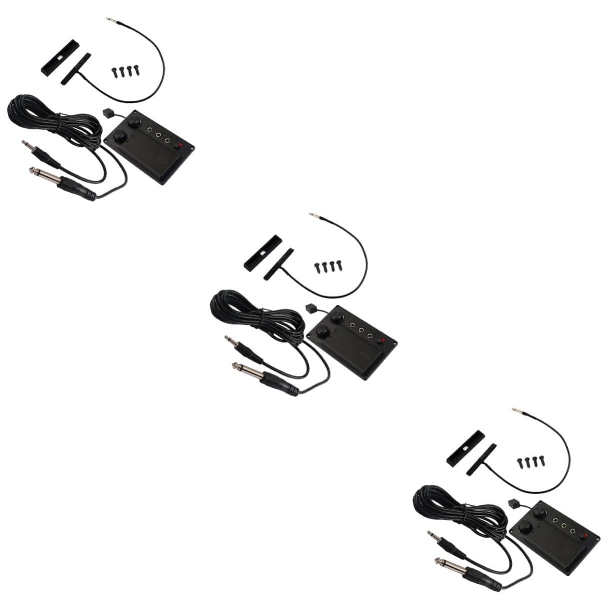 ibasenice 3sets Mute Preamp Pickup Eq Per Violino Elettrico Accessorio Piezoelettrico Con Cavo Di Uscita Per Del Suono e Suppressore Di Rumore Facile Da Trasportare Per Performance Live