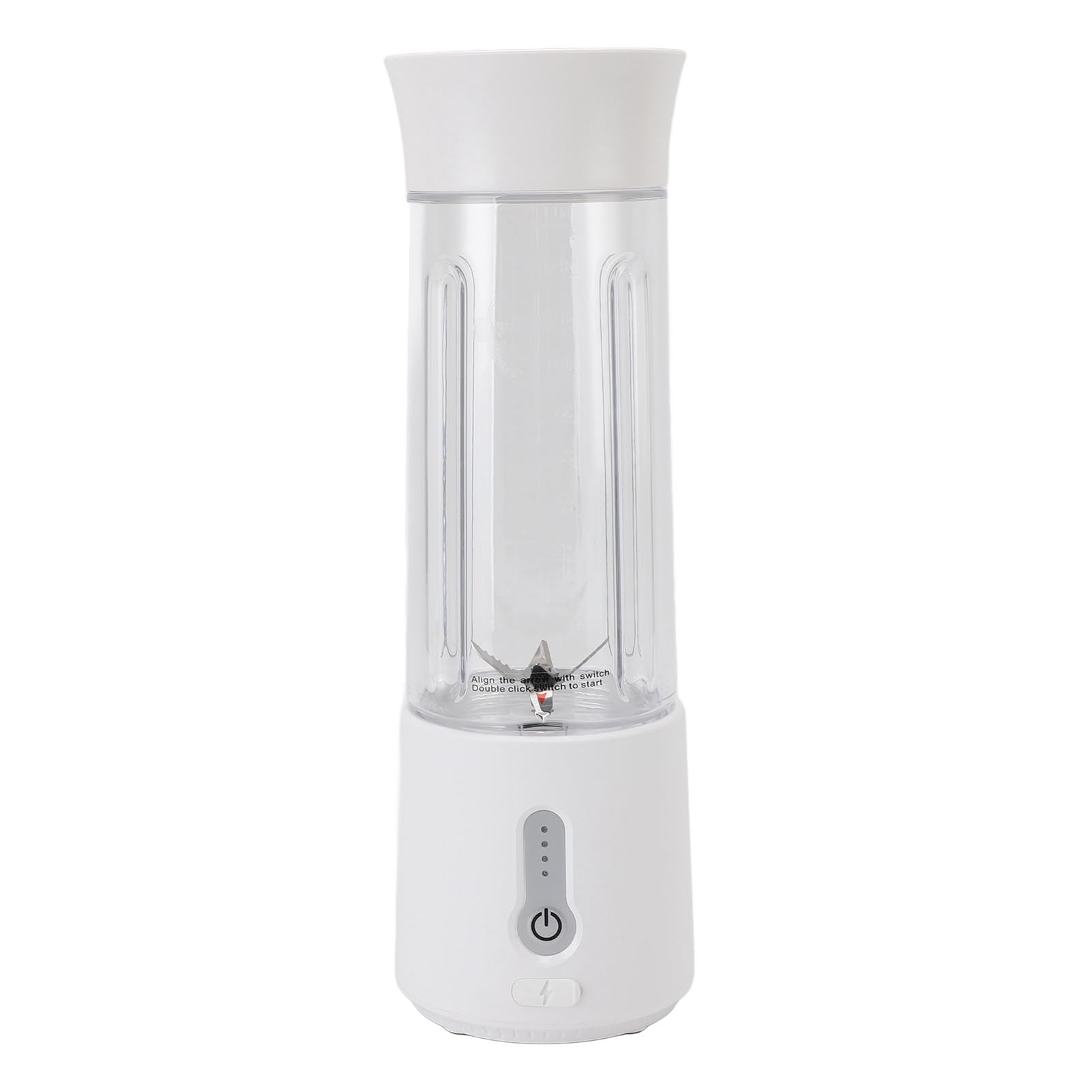 Licuadora Portátil, Recargable USB 500ml 6 Cuchillas 22000 RPM, para Batidora Batidora Batido De Proteínas con Luz Indicadora De Batería para Viajes Gimnasio Camping