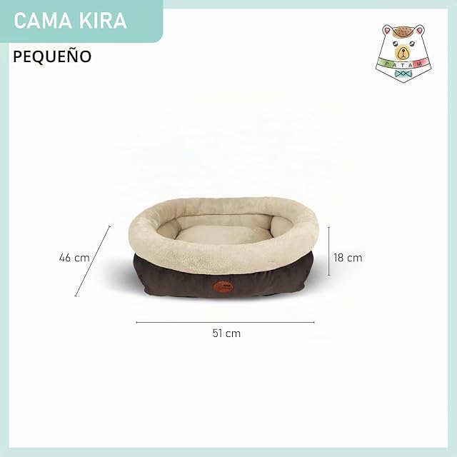 Foto 2 de 6 de PATAM Cama para Perros y Gatos para Interior, Suave y Antideslizante, Funda Lavable a máquina
