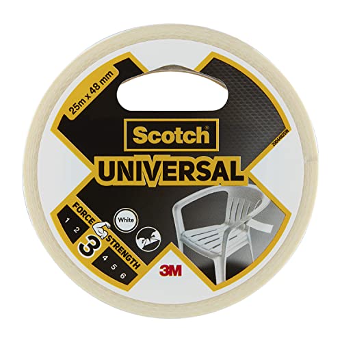 Image of Scotch 3M Duct Unv White 25mx48mm, 25m x 48mm