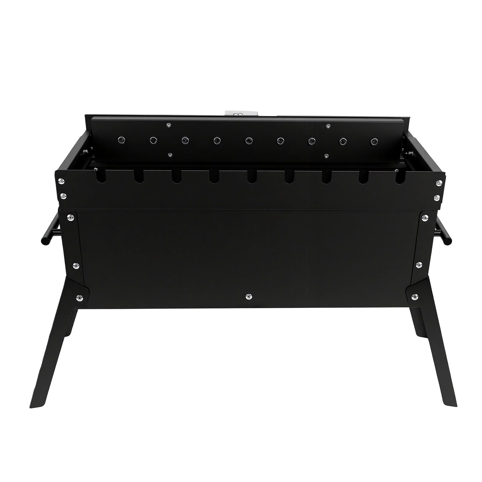 SUNGOOYUE Obrotowy Grill Węglowy 50 Cm, Stalowy Przenośny BBQ for