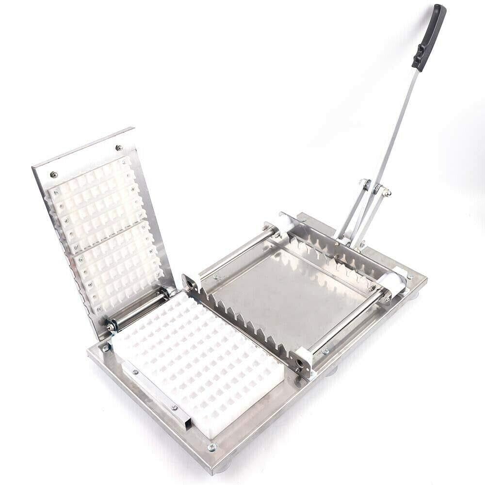 Máquina de brocheta manual multifuncional de acero inoxidable BBQ máquina de brochetas de bambú Pinchos de carne manuales