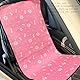 Fayemint Hundedecke Rückbank, Hundedecke mit Anschnallgurt Hund, Hunde Autositz Hundesitz, für Kleine Mittlere Hunde (Rosa)