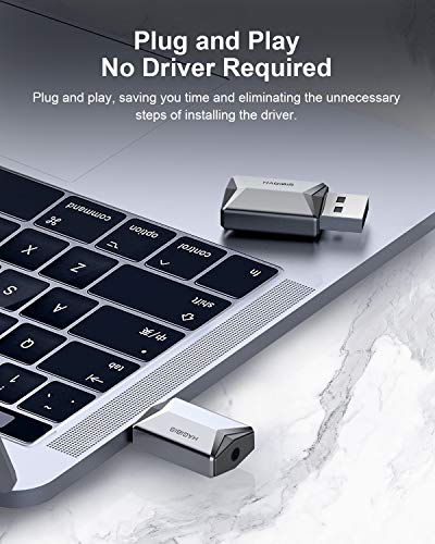 HAGIBISTECH Hagibis USB externe geluidskaart adapter 2-in-1 USB naar 3,5 mm hoofdtelefoon en microfoon Jack Audio… - Image 7